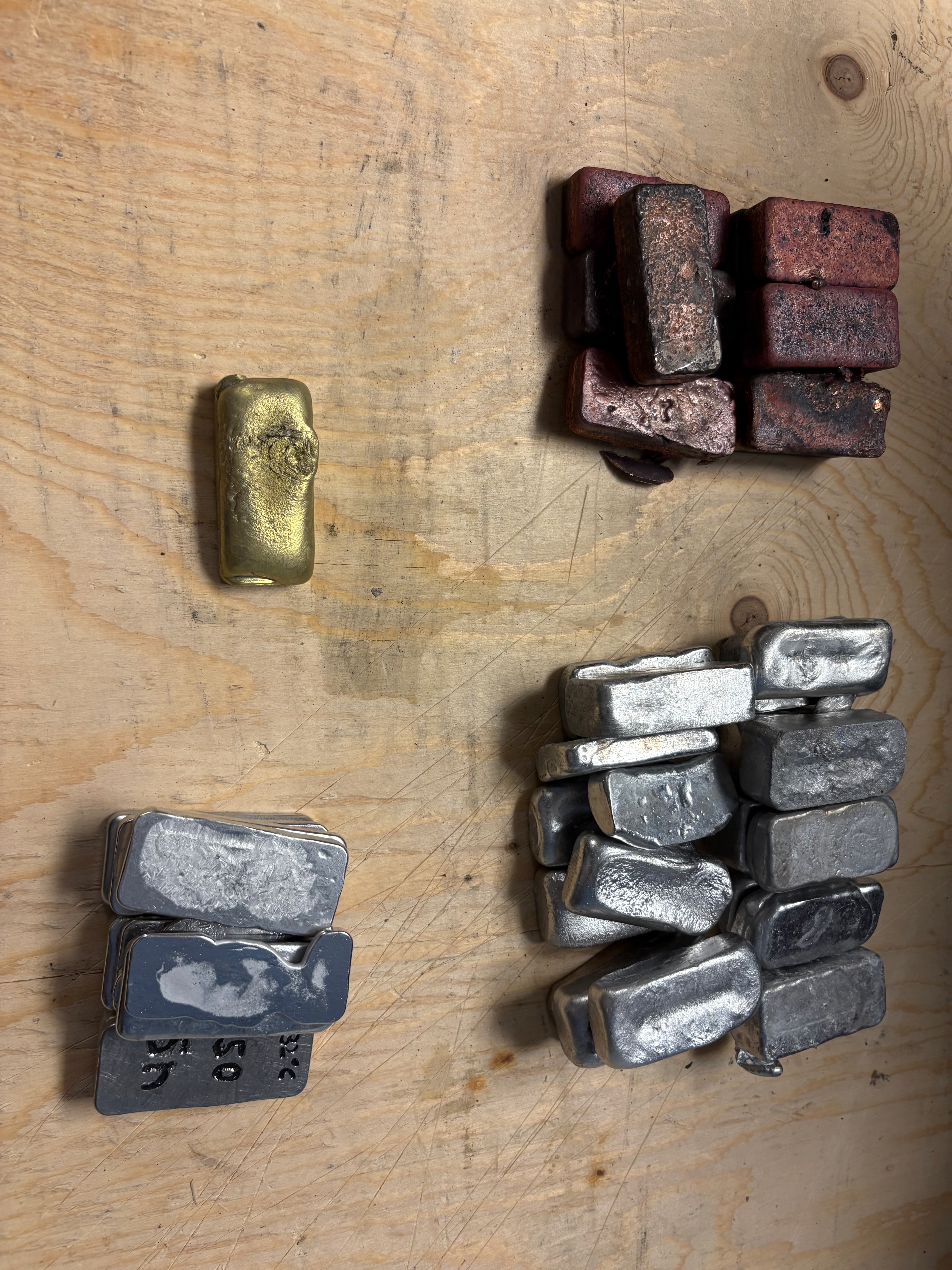 Cast bars ready for future use.